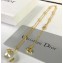 Dior Pearl Necklace with Bee and Star Gold 2018