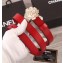Chanel Flower Belt 2cm Red 2018