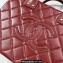 Chanel Calfskin Vanity Case Bag AS3345 Dark Red 2022