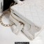 Chanel Calfskin Vanity Case Bag AS3345 White 2022