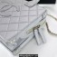 Chanel Calfskin Vanity Case Bag AS3345 Light Gray 2022