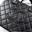 Chanel Calfskin Vanity Case Bag AS3345 Black 2022
