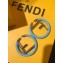 Fendi F Is Fendi Loop Earrings Sky Blue