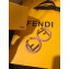 Fendi F Is Fendi Loop Earrings Pink
