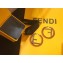 Fendi F Is Fendi Loop Earrings Brown