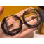 Fendi F Is Fendi Loop Earrings Elaphe Black