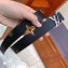 Louis Vuitton LV Iconic Metallic Flowers Belt 30MM M9310U Black 2018