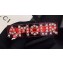 Gucci Crystal "Amour" Single Hair Barrette Red 2019