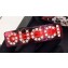 Gucci Crystal "Gucci" Single Hair Barrette Red 2019