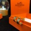 Hermes Crystal H Earrings Gold
