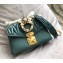 Miumiu Leather Shoulder Bag 5BD103 Dark Teal 2018