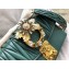 Miumiu Leather Shoulder Bag 5BD103 Dark Teal 2018