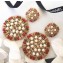 Chanel Stone Leaf Clip-on Earrings AB0190 Gold/Pink/White 2018