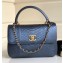 Chanel Python Trendy CC Small Flap Top Handle Bag A92236/A92723 Pale Blue 2018