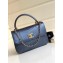 Chanel Python Trendy CC Small Flap Top Handle Bag A92236/A92723 Pale Blue 2018