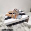 Aquazzura Crystal Straps Moondust Flats Blue Gray 2022