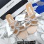 Aquazzura Heel 5.5cm Crystal Straps Moondust Sandals Nude 2022
