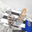 Aquazzura Heel 5.5cm Crystal Straps Moondust Sandals Blue Gray 2022