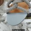 Aquazzura Heel 5.5cm Crystal Straps Moondust Sandals Blue Gray 2022