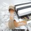 Aquazzura Crystal Candy Flat Slides Sandals Nude 2022