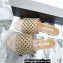 Aquazzura Crystal Candy Flat Slides Sandals Nude 2022