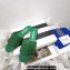Aquazzura Crystal Candy Flat Slides Sandals Green 2022