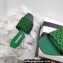 Aquazzura Crystal Candy Flat Slides Sandals Green 2022