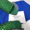 Aquazzura Crystal Candy Flat Slides Sandals Green 2022