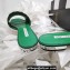 Aquazzura Crystal Candy Flat Slides Sandals Green 2022