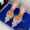 Aquazzura Heel 10cm PVC Gatsby Sling Slingback Pumps Silver 2022