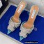Aquazzura Heel 10cm PVC Gatsby Sling Slingback Pumps Blue 2022