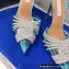 Aquazzura Heel 10cm PVC Gatsby Sling Slingback Pumps Blue 2022