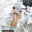 Aquazzura Crystal Straps Gatsby Flats Blue Gray 2022
