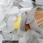 Aquazzura Crystal Straps Gatsby Flats Yellow 2022