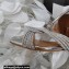 Aquazzura Crystal Straps Gatsby Flats Silver 2022