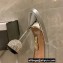 Aquazzura Heel 8.5cm PVC Secrets Mules Silver 2022