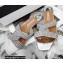 Aquazzura Crystal Straps Gatsby Flats Silver 2022