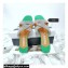 Aquazzura Crystal Straps Gatsby Flats Green 2022