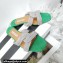 Aquazzura Crystal Straps Gatsby Flats Green 2022