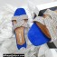 Aquazzura Crystal Straps Gatsby Flats Blue 2022