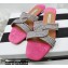Aquazzura Crystal Straps Gatsby Flats Pink 2022