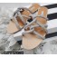 Aquazzura Crystal Straps Moondust Flats Nude 2022