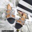 Aquazzura Crystal Straps Moondust Flats Black 2022