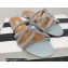 Aquazzura Crystal Straps Moondust Flats Blue Gray 2022