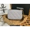 Chanel Mini Flap Bag in Lambskin AS3473 Light Gray 2022