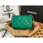Chanel Mini Flap Bag in Lambskin AS3473 Green 2022