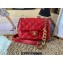 Chanel Lambskin Mini Flap Bag AS3109 Red 2022