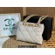 Chanel Small Shopping Bag in Lambskin AS3502 Creamy 2022