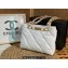 Chanel Small Shopping Bag in Lambskin AS3502 White 2022