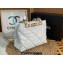 Chanel Small Shopping Bag in Lambskin AS3502 White 2022